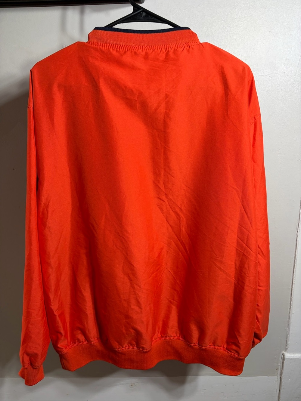 Vintage Auburn Tigers NCAA Pullover Windbreaker Jacket Orange Navy Size M - Picture 4 of 4